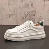 England Style Dress Wedding Party Shoes Comfortable Light Breathable Vulcanized Platform Leather Casual Sneakers T76 6