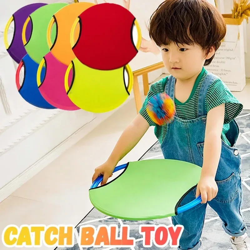 Outdoor Ball-catching Toys ball catching toys For Children Adults Interactive and Cooperative Games Elastic Disc Sports Toys Parent-child Parties