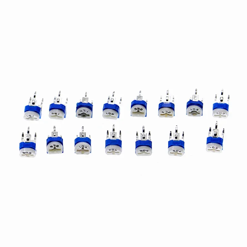 20pcs RM065 200 470 1K 3.3K 4.7K 10K 20K 30K 47K 100K 200K 300K 500K 1M Ohm Trimpot Trimmer Potentiometer Variable Resistor