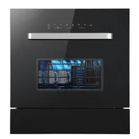 Automatic Dishwasher Intelligent Mute Multifunctional Countertop Embedded Dishwasher 304 Stainless Steel for 8 Sets Dishes 1