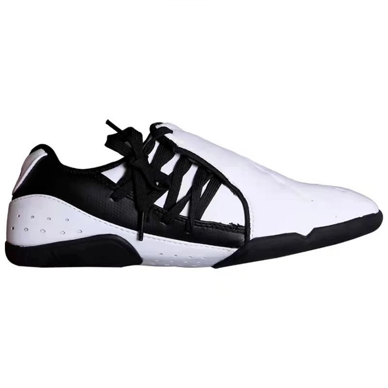 Popular Men Tai Chi Shoes White Martial Arts Shoes Women Comfortable Taekwondo Shoe Big Boy Soft Sole Indoor Gym Man