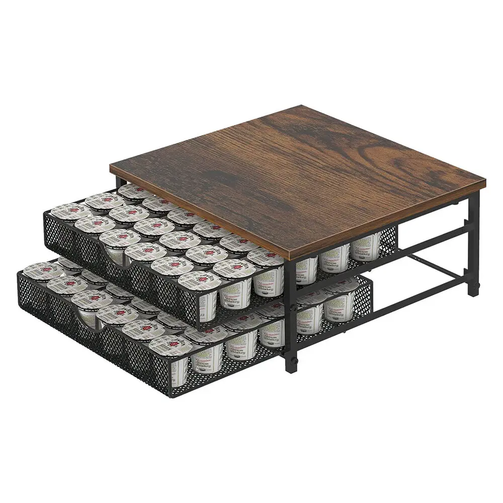 

Cross Border Creative Drawer Tassimo Coffee Capsule Rack Italian Metal Storage Box Coffee Rack