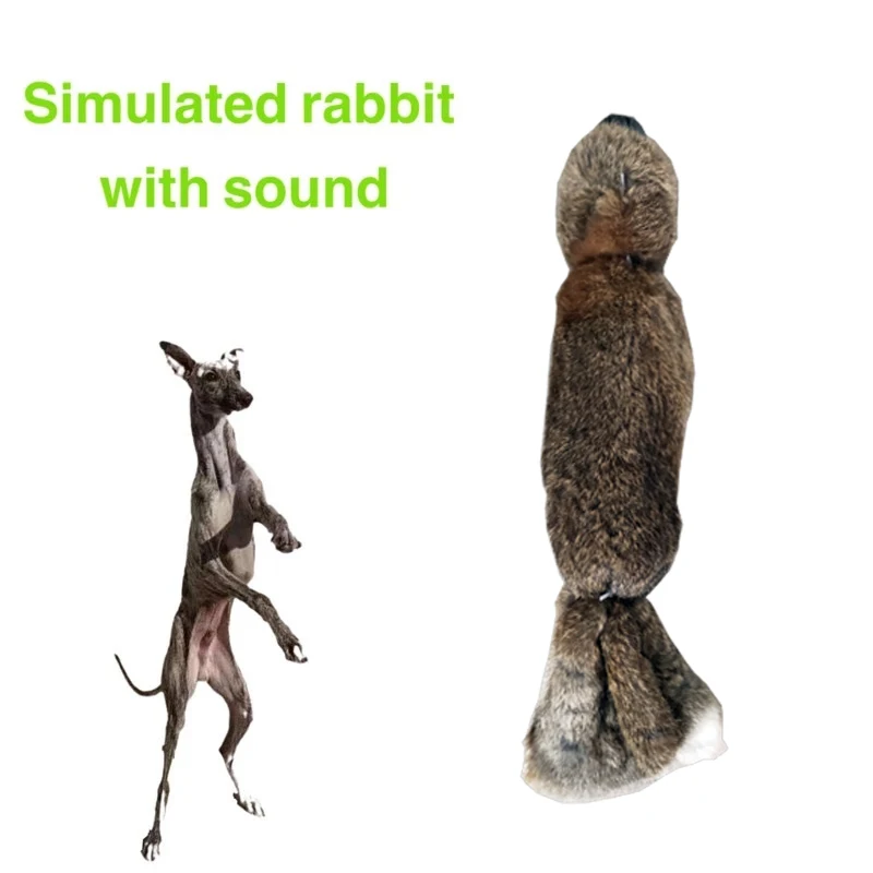 Hunting Dog Biting Toys Simulation Rabbit Interactive Dog Sound Toy for Whippet / Gree / Greyhound / Hound Training Tools Pet Supply dog training supplies dog chew toys