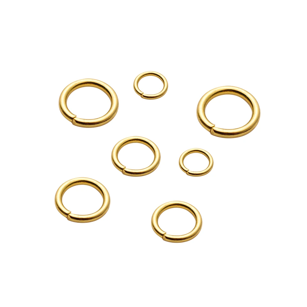 Открытые соединительные кольца из нержавеющей стали 50-200 шт./лот, 4, 5, 6, 8 мм, разъемные кольца, «сделай сам», ожерелье, Ювелирная фурнитура