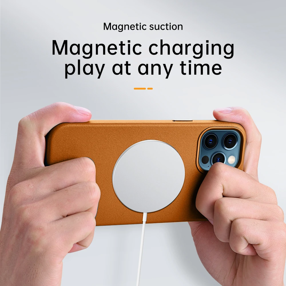 Genuine Leather Slim Phone Case For Iphone 13 12 Pro Max Fashion Handmade Anti-knock Back Cover For Iphone 12mini / 12 Pro Max