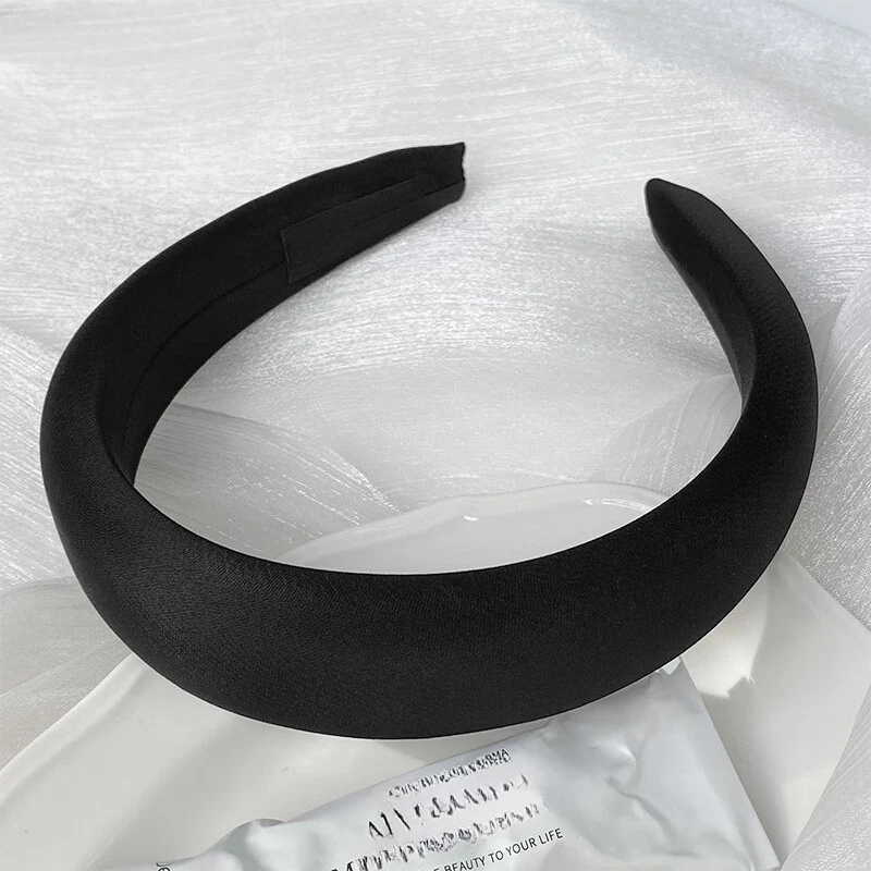 3CM Fashion Women's Headbands Sweet Solid Color Sponge Padded Hairbands Lady Girls Daily Press Hair Hoop Accessories