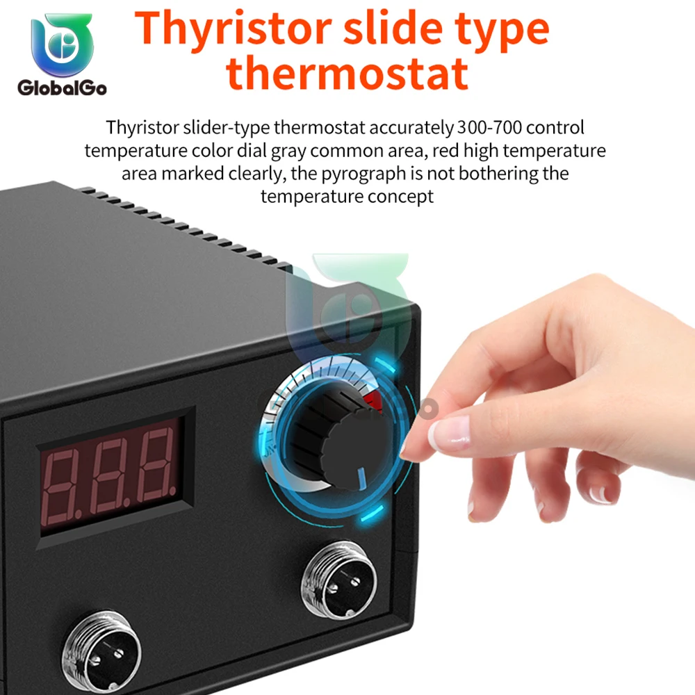 Adjustable Temperature Wood Burner 300-700℃ Heating Wire Pen Tips Station Pyrography Pen Set Electric Soldering Iron AC110V 220V 4