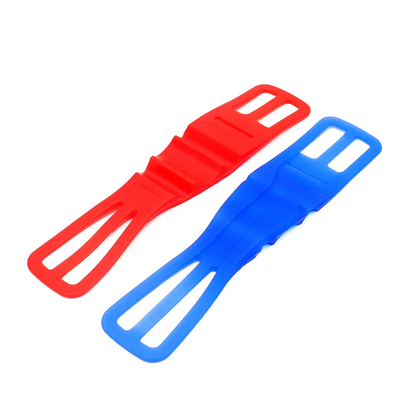 Bicycle Handlebar Strap Bike Accessory Bike Silicone Strap 4 PCS High Elasticity Bicycle Light Silicone Tape Cycle Accessories Bike Handlebar Smartphone Cellphone Holder Silicon Straps