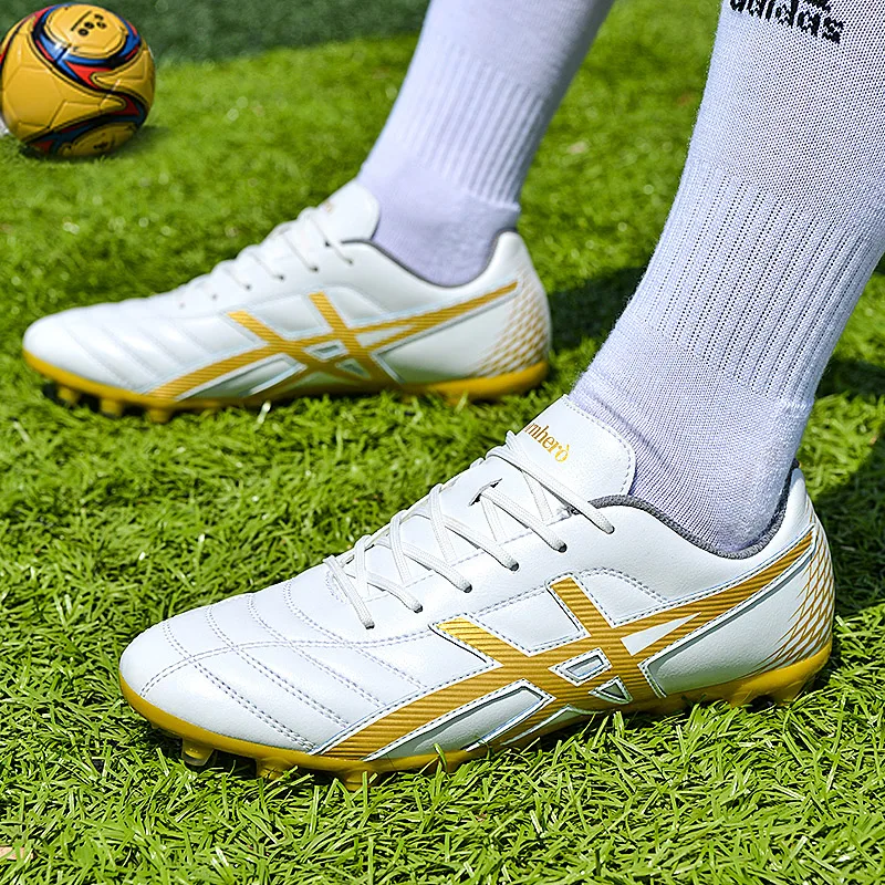 2023 Outdoor Unisex Green Mens Football Shoes Low-cut TF/AG Brand Soccer Cleats Men Non-slip Professional Soccer Shoes Trainers
