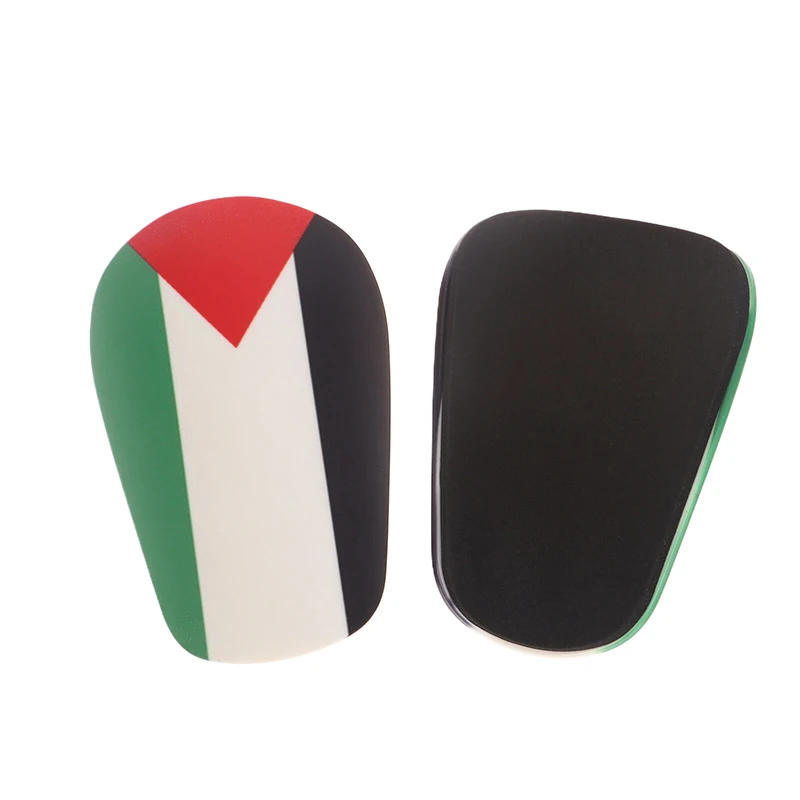 1Pair Mini Palestine Flag Soccer Shin Pads Wear-resistant Shock Absorbing Soccer Leg Protector For Kids Adult Football Leg Guard
