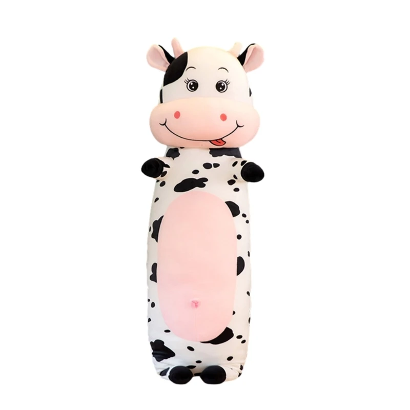 

Long Pillow Lovely Cow Plushie Pillow Cushion for Sleeping and Cuddling Toy Sofa Decorations Throw Pillows