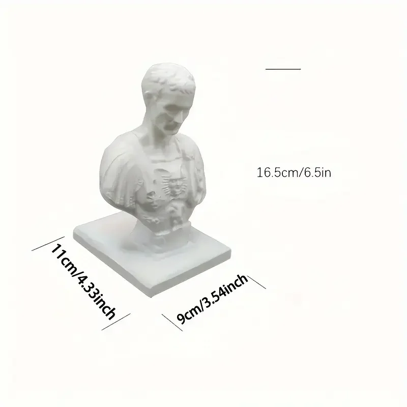 Miniso Julius Caesar Statue Office Desk Pen Holder Office Desk Organizer Decor Pen Rack Gift Stationery Teacher Gift