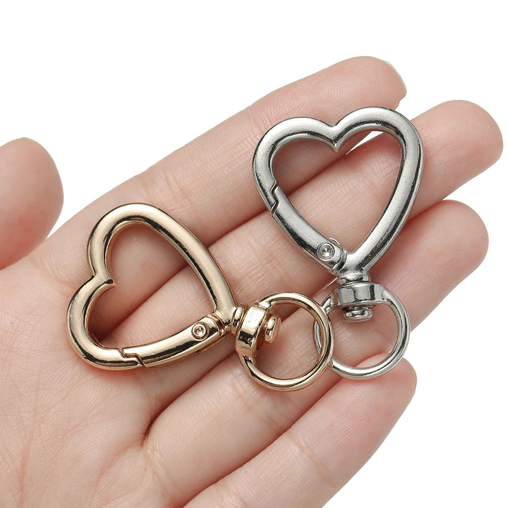 5 Piezas De Langosta Corazón Mosquetón Metálico Para Joyas Diy