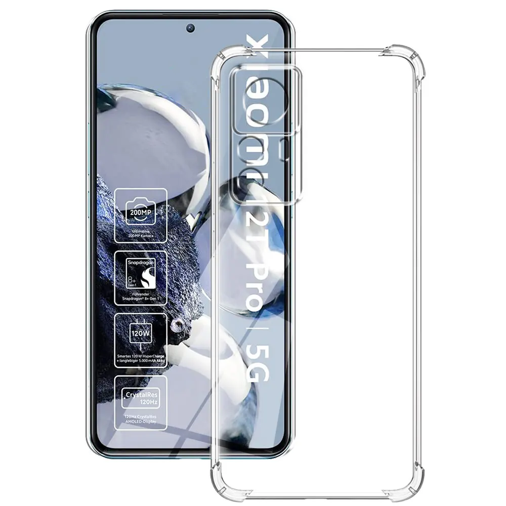 Per Xiaomi 12 T Pro Custodia Morbida Cover In Silicone Per Xiaomi 12 T 12 T Custodia Per Telefono Per Xiaomi 12 Lite Paraurti Antiurto Trasparente Coq