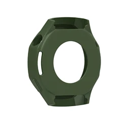 Silicone Protective Shockproof Clear Case for Only  case (Dark green)