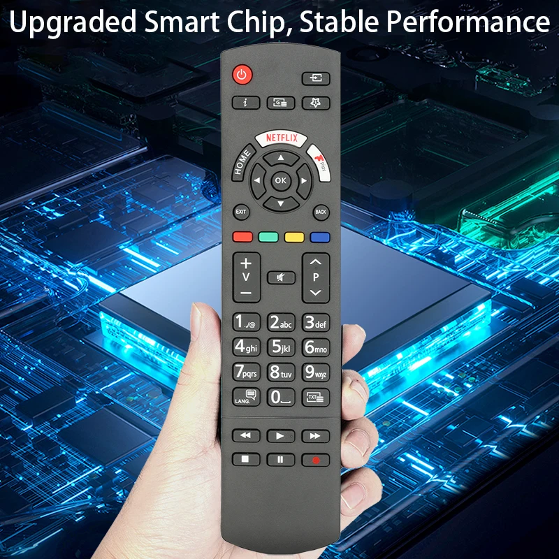 AULCMEET RC-42129 Fernbedienung Ersetzen Passend Für Panasonic TV TX-50HXW584 TX-65HX580E TX-65HX580EZ TX-55HX580E TX-55HX580EZ TX-55HX582E TX-55HX585E TX-55HX600E TX-55HX602E TX-55HX603E