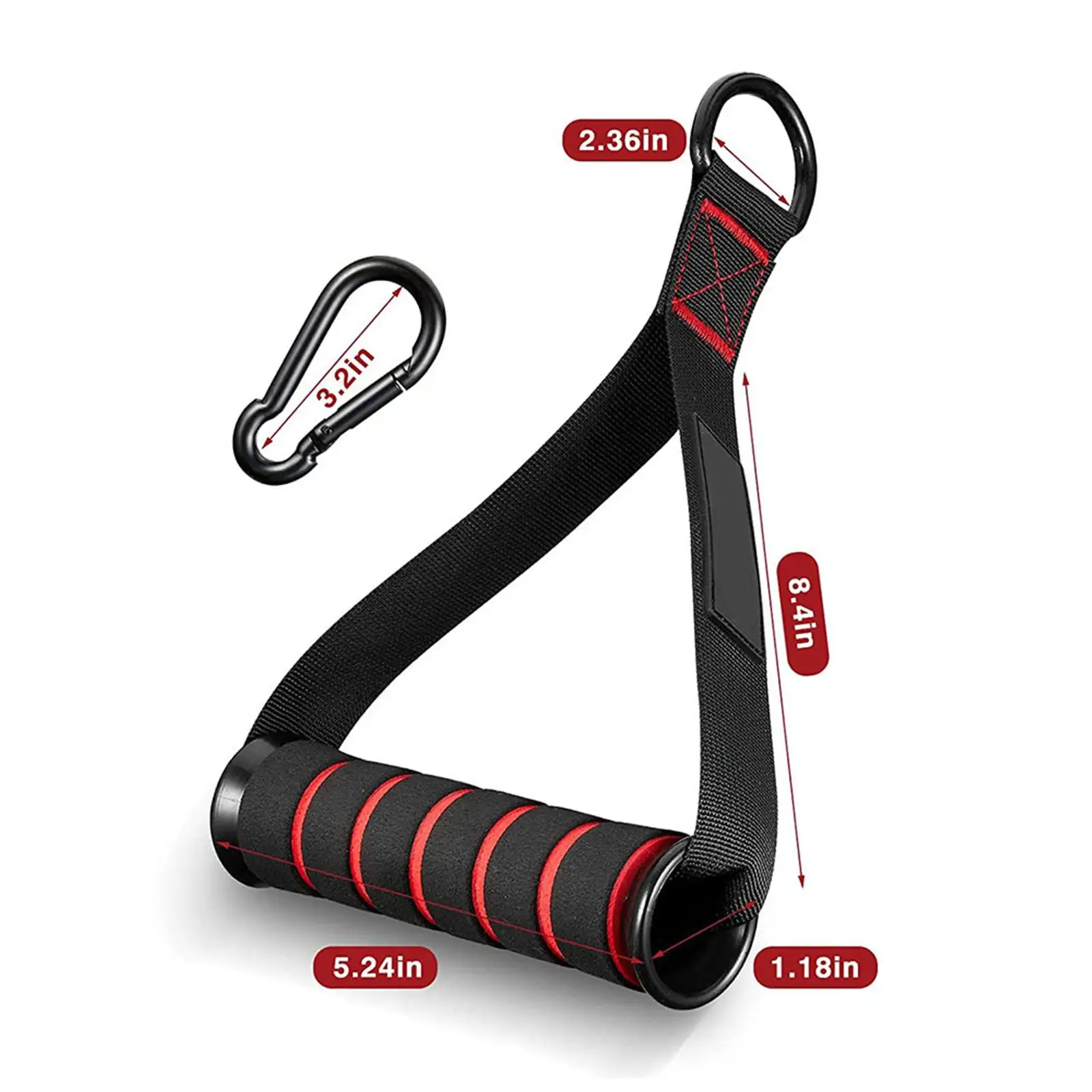 2Pcs Exercise Handles Resistance Band Handle Only Working Out Handles Grip Attachments for Pulley System Home Gym 6