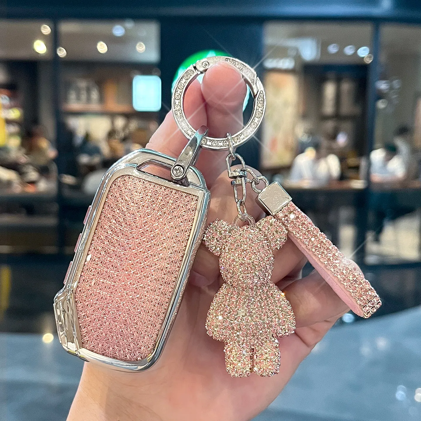 Premium Crystal TPU Car Key Cover Case