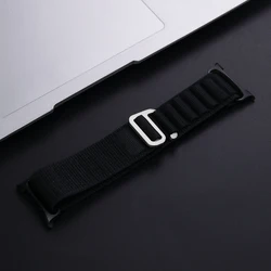 Enhanced Sport Nylon Bracelet for Galaxy Watch - Alpine Loop Strap, Universal Fit (Black)