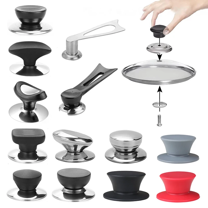 Kitchen Pot Lid Knob Handle Universal Replacement Cookware Pan Lid Hand Grip Knob Handle Cover Pan Kitchen Accessorie pot handle cover pot lid handle pot lid knob