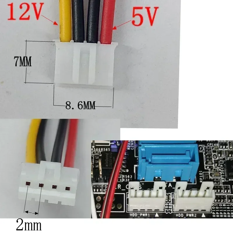ELFJMZP Câble Combo De Données Pour Disque Dur SATA - Adaptateur 7+15 Broches 22 Broches Vers Molex 4 Broches D'alimentation + Câble De Données SATA De Carte Mère (30 Centimètres
