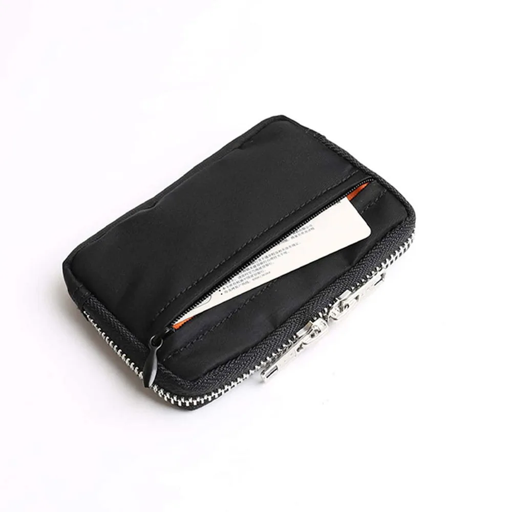 1pc Japanese Men Wallet Earbuds Storage Bag Credit Card Holder Case for Boys Girls Journey Bank Card Organizer Zipper Coin Purse