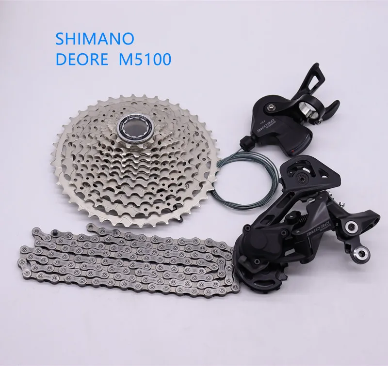 Shimano deore-自転車グループセット,リアディレイラー,11-42t