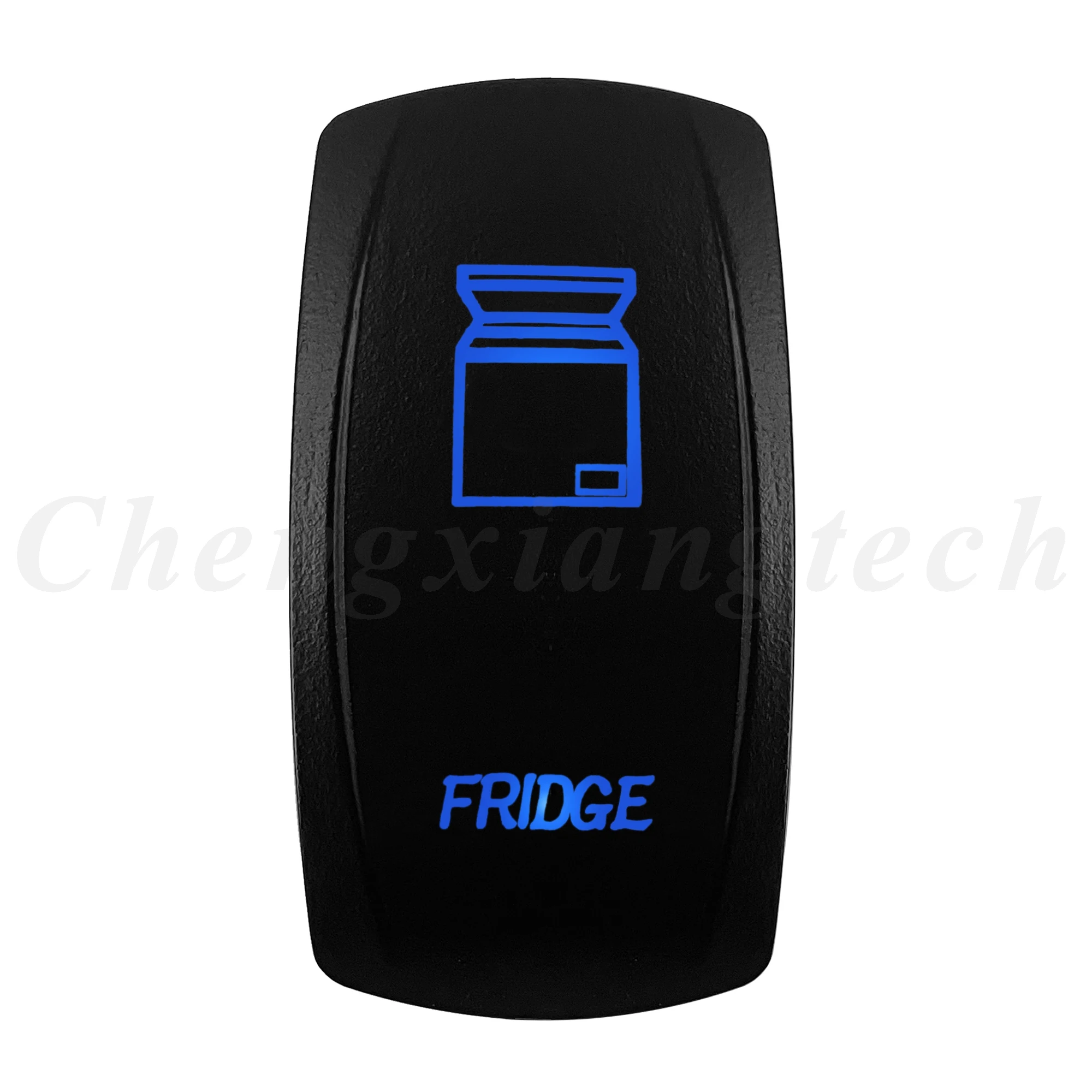 12V 20A Blue LED Waterproof Laser Rocker Switch - IP68 Rated