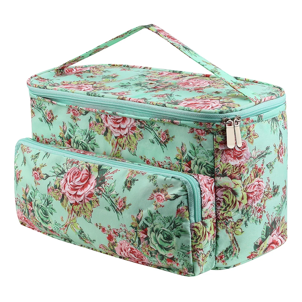 Knitting Needles Crochet Yarn Organizer Bag Storage Shoulder Bag Waterproof Oxford Cloth for Sewing Crochet Hooks