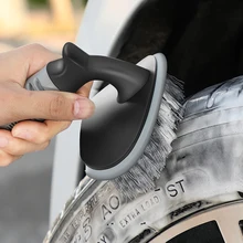 

Car Tire Brush Wheel Hub Cleaning Tools T-Shape Truck Motorcycle Tyre Rim Scrubber Brushes Auto Detailing Washing Brushes