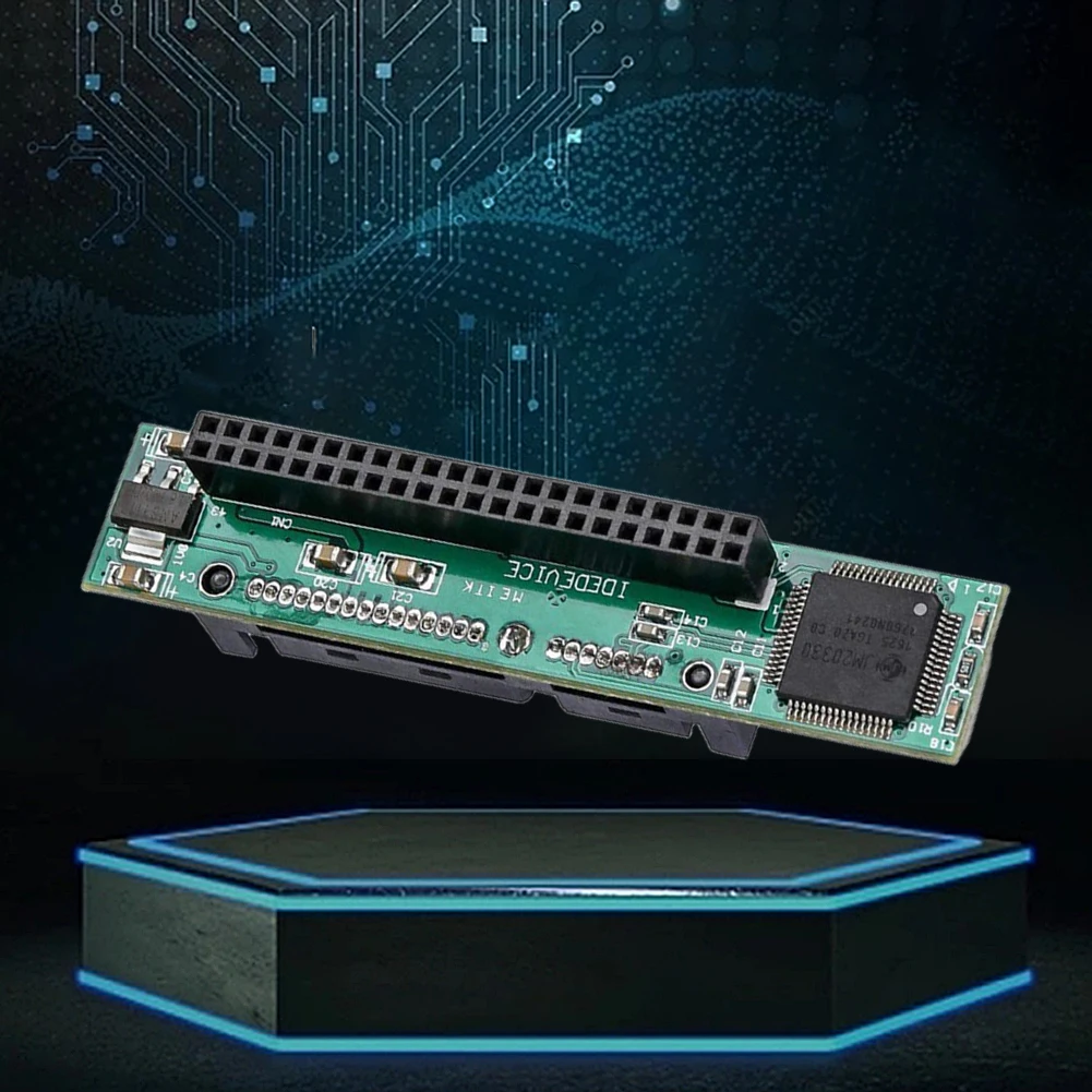노트북용 SATA-IDE SSD 어댑터, 2.5 인치, 7 + 15 핀 암에서 44 핀 수 하드 드라이브 변환기 카드, 150MB/s 지지대 ATA 66/100/133