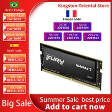 Originele Kingston Hyperx Impact 8Gb 16Gb DDR4 2666Mhz Laptop Ram Geheugen CL15 Sodimm 1.2V 260-pin Notebook Interne Geheugen 32G