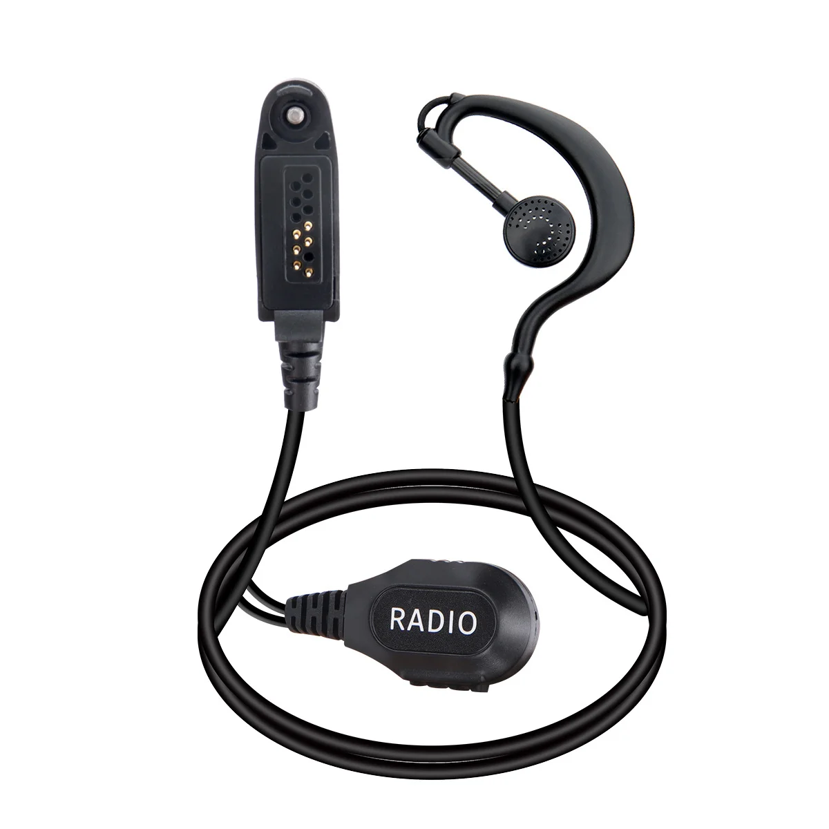 Walkie Talkie Earpiece Headset  PTT Mic Headphone For  UV-98 PLUS UV-99 R-6000 R
