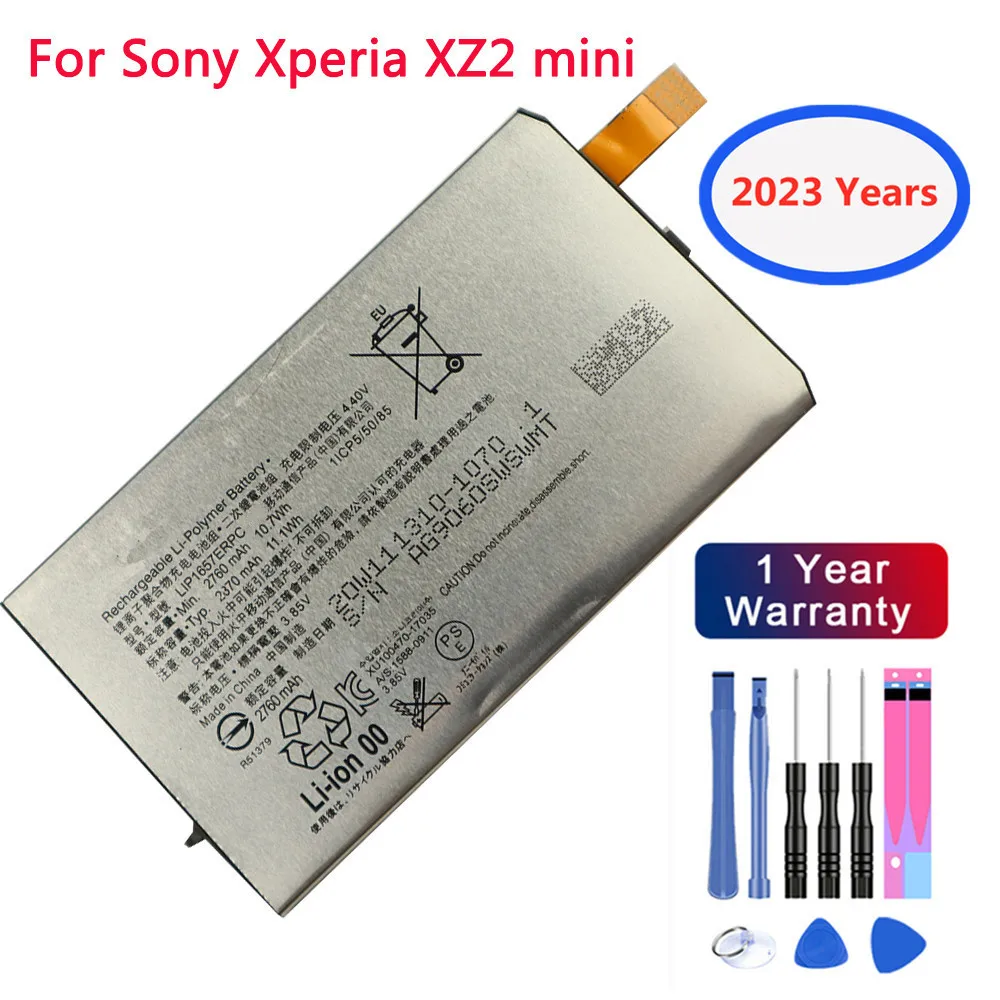 

2023 Years 2870mAh LIP1657ERPC Battery For Sony Xperia XZ2 Compact XZ2 Mini H8324 H8314 SO-05K Phone Battery Bateria + Tools