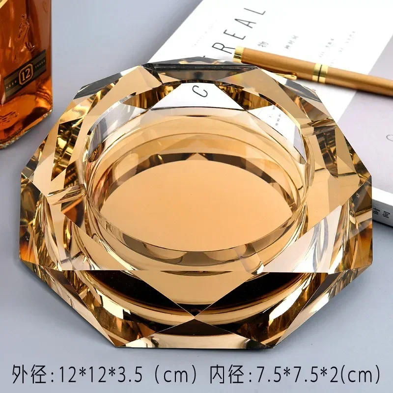 1pcs Creative crystal ashtray minimalist Nordic style ashtray cigarettes ashtray