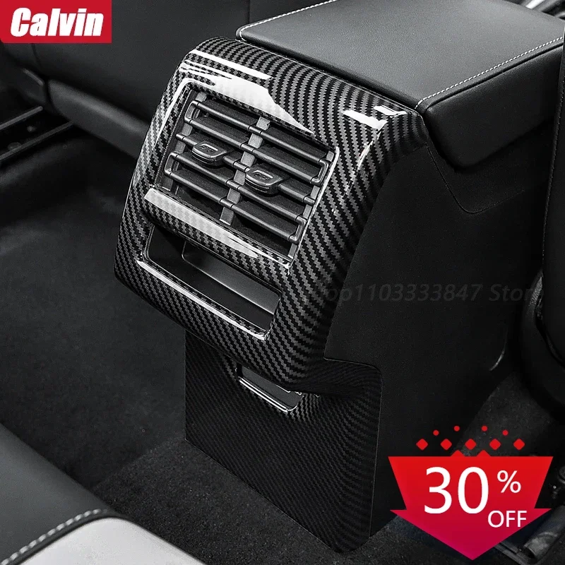 

Для Volkswagen Golf 8 MK8 GTI 2021 ABS углеродное волокно узор подлокотник выход переменного тока декоративная наклейка модификация полоса для интерьера