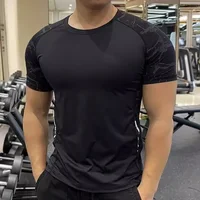Men Sport T-shirt Quick Dry Short Sleevee Workout Gym TShirt Compression Fitness Running Tops Soft Summer T Shirt Men Rashgard 2