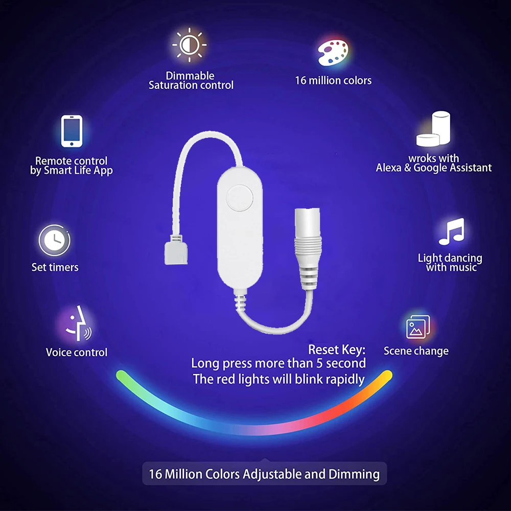 Tuya zigbee mini smart led dimm controller 12v 24v cct rgb rgbw rgbcct rgbww dimmer geeignet für smart life app alexa google