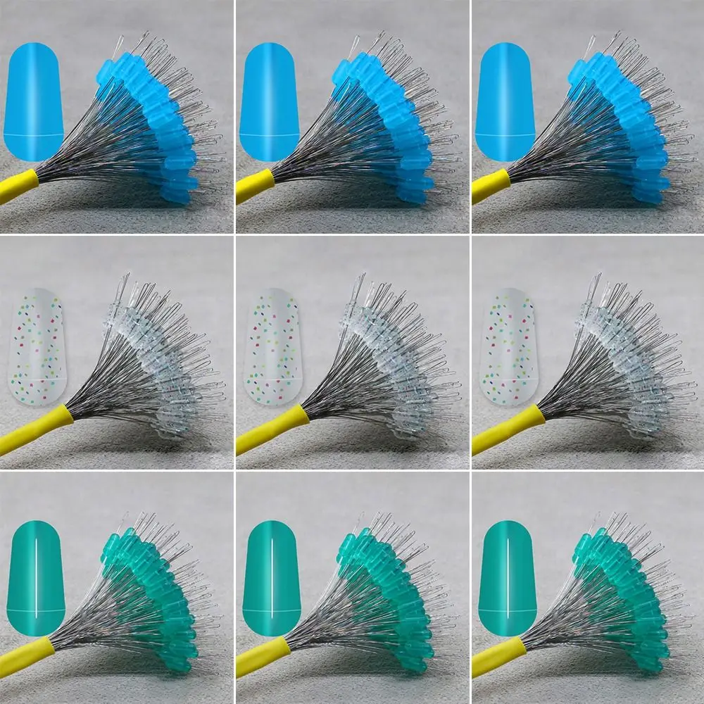 200pcs fishing bobber stopper fishing supply colorful rubber bean soft float space beans line tackle accessories