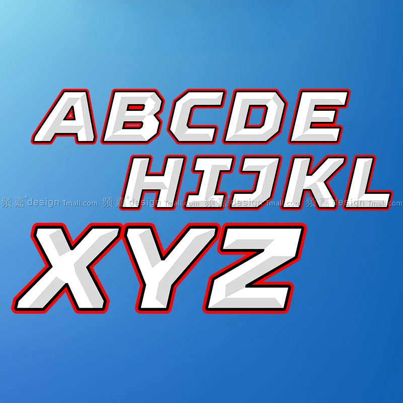 

Alphabet English Letters A To Z Car Stickers Fuel Tank Door Vinyl Decals Funny Auto Windshield Trim DIY Name Words Customization