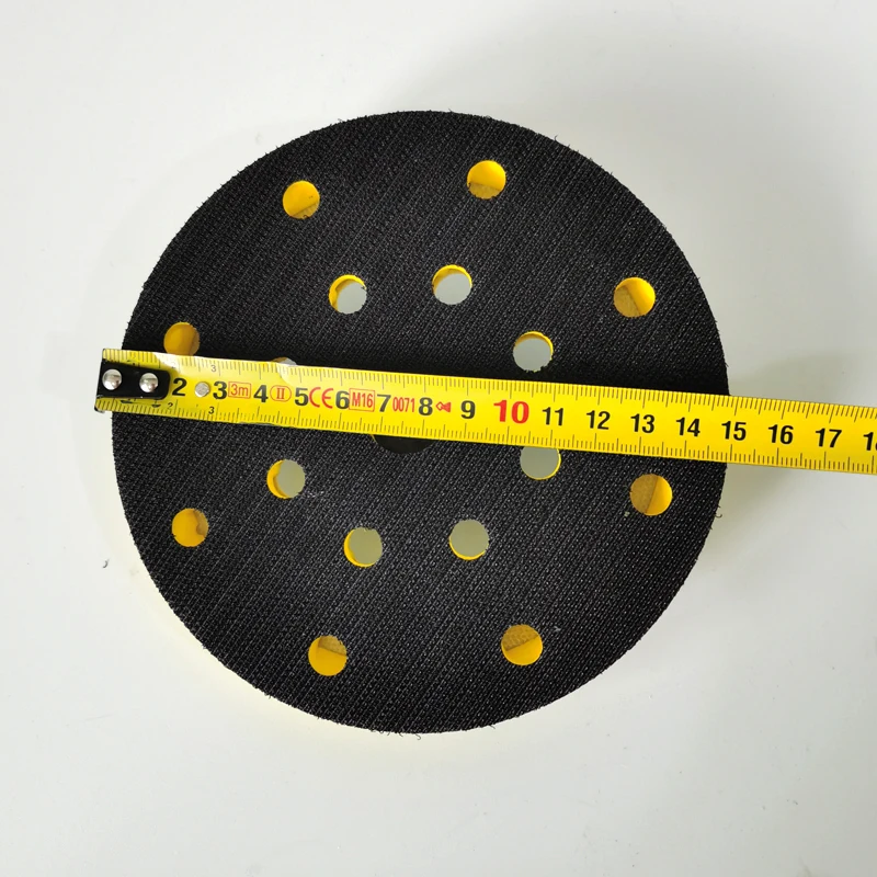6" 17 Hole Air Polishing Sander Back Plate Brushed Hook-and-Loop Sanding Disc Pad 150mm M8 Screws