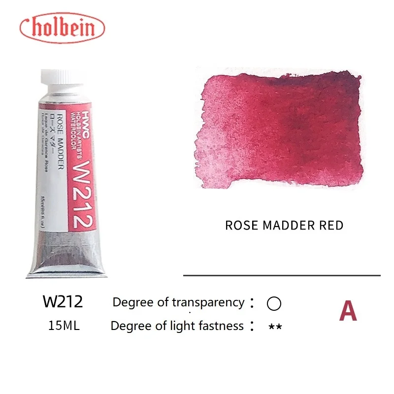 Holbein Artists' Premium Transparent Watercolor Paint - 15ml Tubes