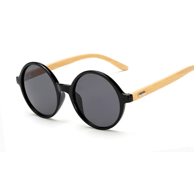 Round Bamboo Sunglasses 2