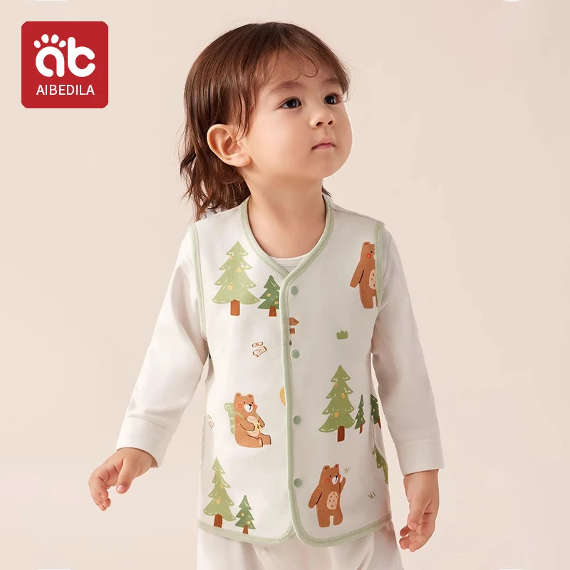 Description Picture 6 of itemCotton Newborn Baby Waistcoat Autumn and Winter Girl Vest Jacket Warm Soft Children Vest Cartoon Kids Clothes 0-24 Months