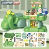 2 In 1 Children's Motorcycle Large Simulation Supermarket Dresser Pretend Play Home Early Educational Toy Kid Birthday Gift 4