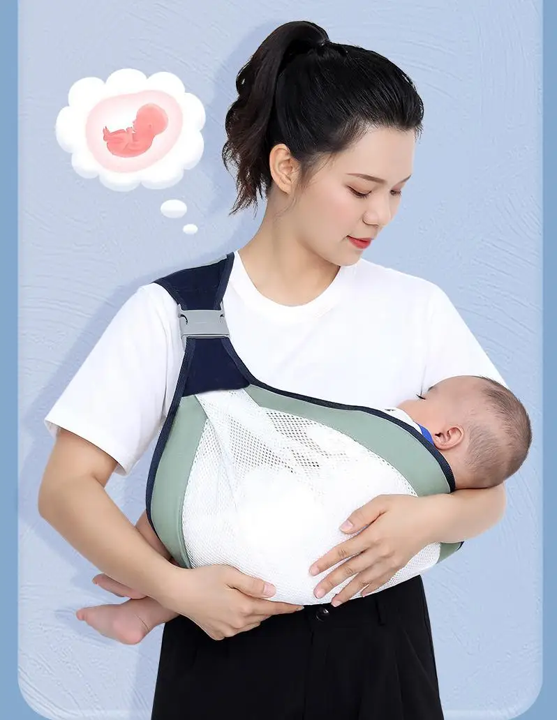 New Ergonomic Front Carry Baby Carrier with Hip Seat Lightweight Infant Sling for Newborn to Toddler 0-24M, All-Season Backpacks - 3