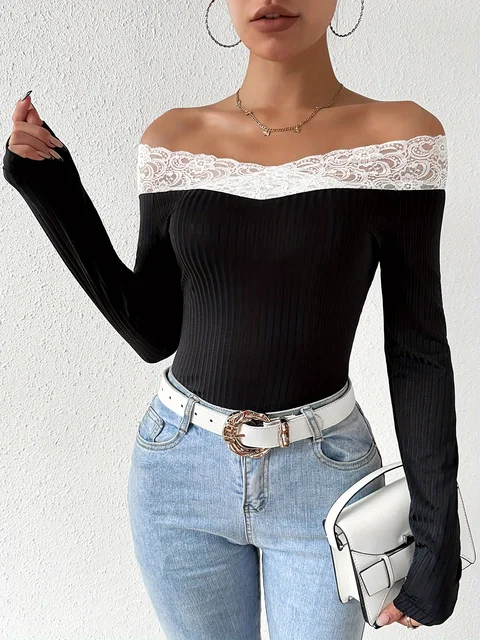 Valeria Lace Long Sleeve Elegant Top 6