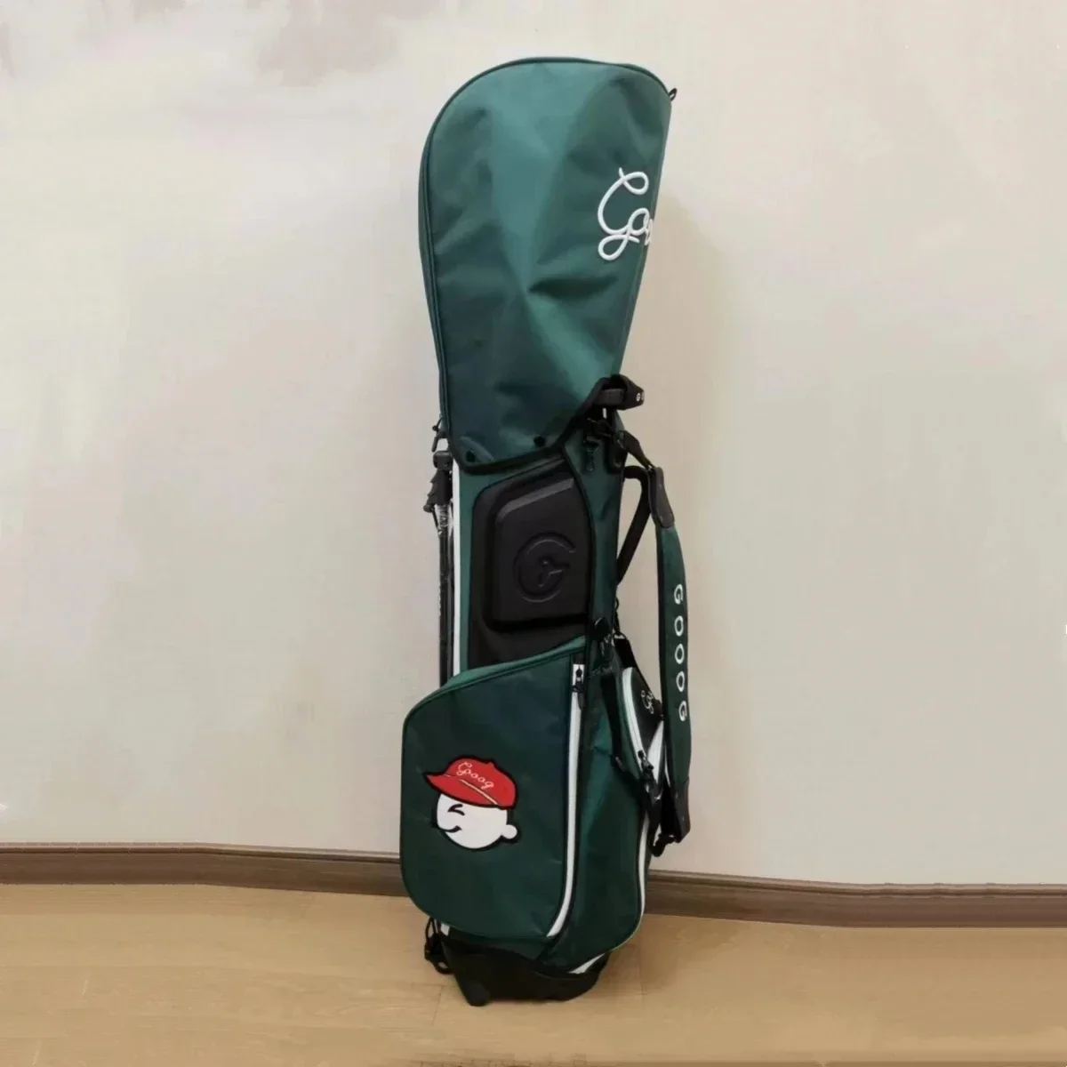 High Quality PU Golf Bag Standard Rack Gun Stand Caddy Bag 2 Waterproof Covers