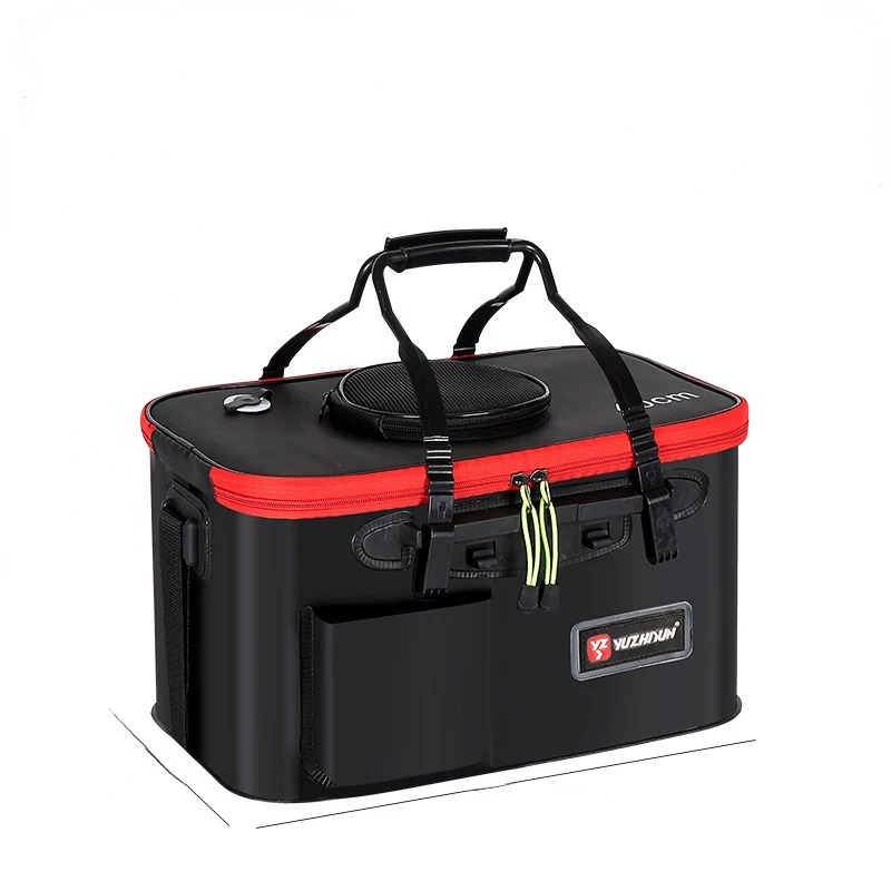 Foldable Fishing Bucket Thicker EVA Fish Tank Multi-Functional Fishes Storage Box Equipamentos Para Pesca E Camping