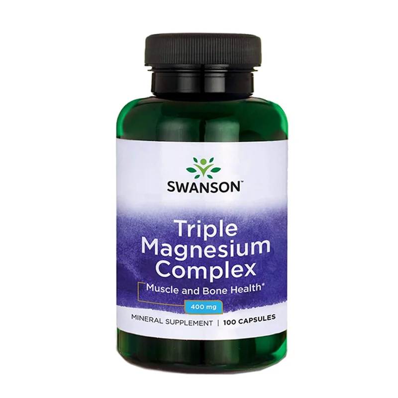 

Swanson Triple Magnesium Complex Muscle and Bone Health 100 Capsules